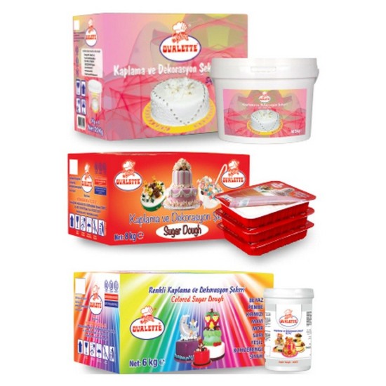 Ovalette Rollfondant  Weiß 1 kg - 040-201 - Katsan Gıda